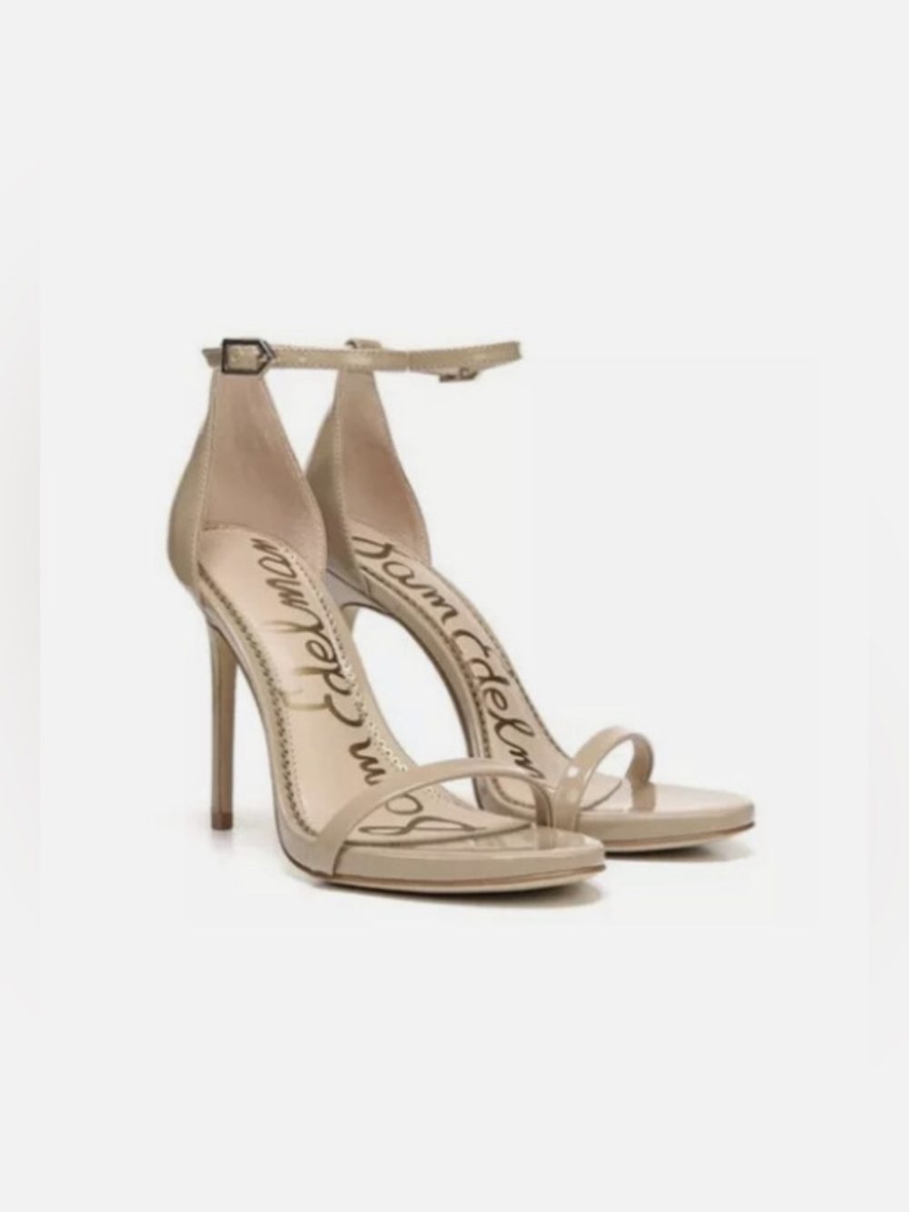 Sam Edelman - Ariella Ankle Strap Stiletto in Nude Patent